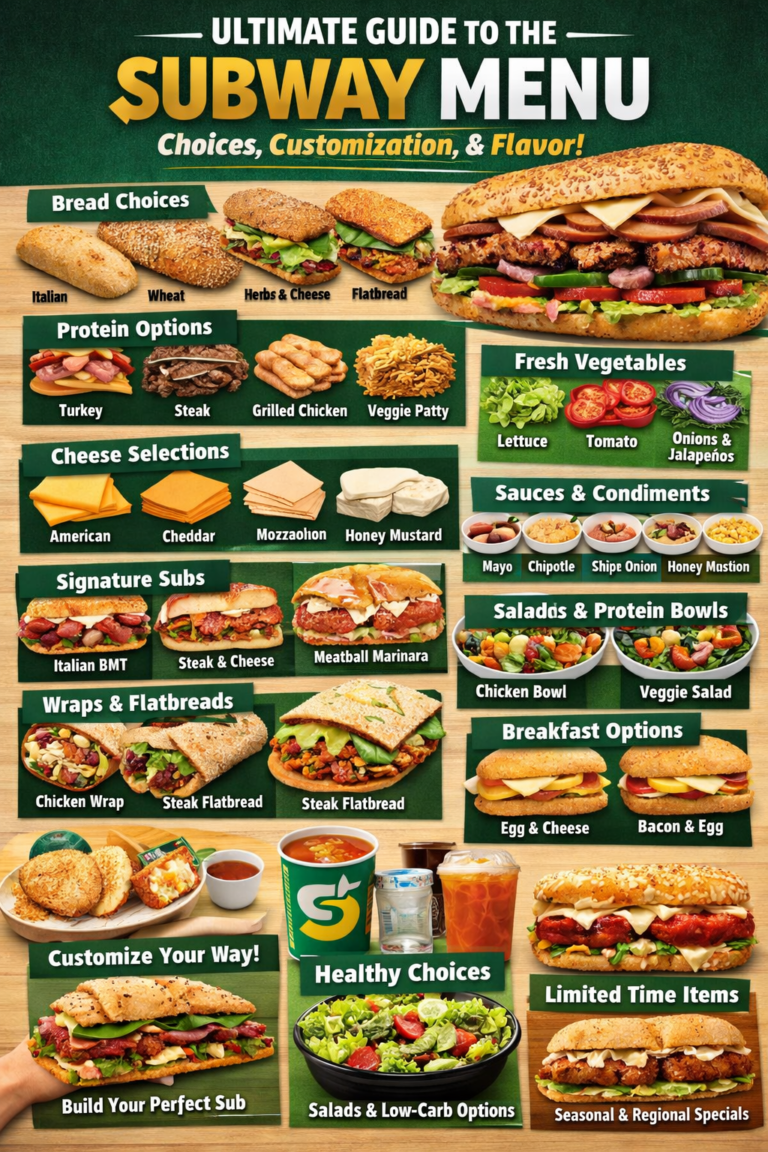 subway menu