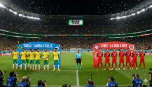 Brazil national football team vs chile national football team lineups