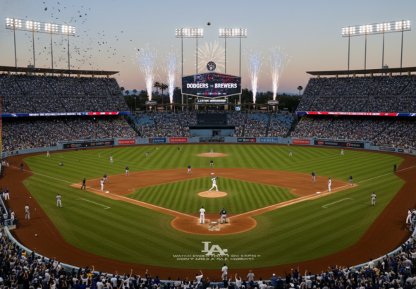 where to watch dodgers vs milwaukee brewers