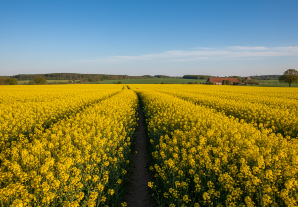 yellow flower field